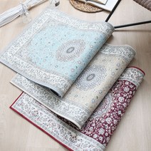 먼지없는 페르시안 셔닐 현관 욕실 주방 인테리어 포인트 매트 (3컬러) 60x90 80x150cm 사이즈, 레드