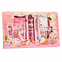 하영이네 뽀글이 다이어리 꾸미기 세트, 핑크뽀글이 세트, 1세트