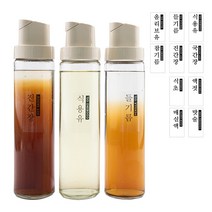 앳홈 클레로 자동오픈 오일병 3p+라벨지 1장, 500ml