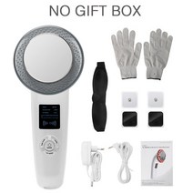 초음파 캐비션 EMS 슬리밍 머신 갈바닉 바디 마사지기 LED 적외선 페이셜 케어 도구 6 in 1, 02 No Gi Box