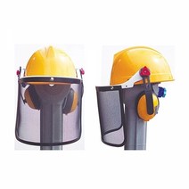 기타 녹색 산림안전모 귀마개 보안망 안전모세트