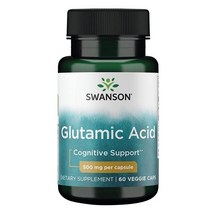 스완슨 글루타민산 500 mg 60 식물성캡슐 60개 1