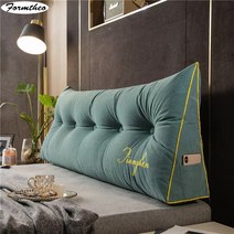 침대 등받이 삼각 쿠션FORMTHEO-큰 긴 웨지 베개 장식 홈 침대 머리판 등 쿠션 싱글 더블, 04 as picture_07 200x50x20cm