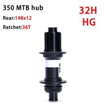 자전거허브 스탠드 오리지널 DT SWISS 350SL MTB 클래식 풀 휠 32H 28H 디스크 센터 잠금 전면 110x15 후면 148x12 36T 래칫, 1.R 148X12 32H HG
