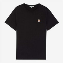 MAISON KITSUNE 명품23SS 메종키츠네 폭스헤드 반팔티셔츠 블랙 23SSAM00103KJ0008BLACK
