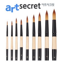 새한아트 아트시크릿 215R 둥근붓 수채화 아크릴 브러쉬, 1개, 20호