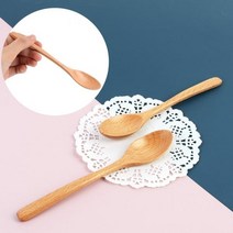 비취 우드 티스푼 2P 원목 나무 수저 커피, 상세페이지 참조