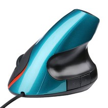 버티컬마우스 무선마우스추천 손목편한 마우스 수직 광학 USB 마우스 인체 공학적 디자인 손목 치유 컴퓨, 04 BL, 한개옵션1