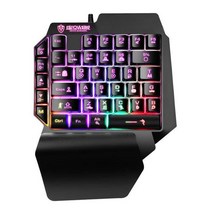 한 손으로 게임 멤브레인 미니 키보드 9 키 RGB 백라이트 인체 공학적 키패드PC 노트, 협력사, 01 Keyboard