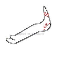 고강도 아연 도금 강관 압축 스프링 녹슬지 않는 스프링 강철 와이어 클램프 온실 액세서리, 20mm 아연 도금