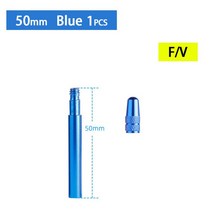 도로 자전거 위한 다채로운 관 Presta 벨브 연장 증량제 50/60mm, 03 50mm Blue  1pcs