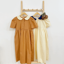 동화 카라 원피스 2color