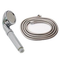 lr17 버블폭풍 수압상승 샤워기 대형 ＋ 샤워호스 3m, 1