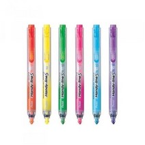 펜텔 핸디라인S 노크식 형광펜 SXS15, 블루
