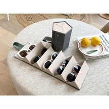 NEW 안경 오각 가죽 펜타곤 케이스 보관함 인테리어 및 보관용, 세이지그린