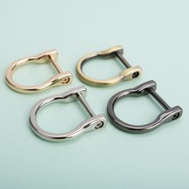 아유디 U링 유링 D링 디링 18mm 개고리 가방 부자재, 골드, 1개