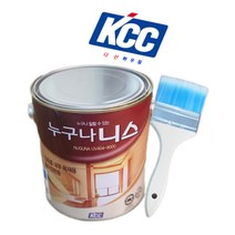 KCC페인트 신나가 필요없는 누구나 니스(유성유광투명1L 2L용) +PP 평붓3인치, 2L(유광투명)