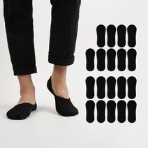 노디자인 남성용 실속형 무지 페이크 삭스 20켤레
