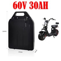 전동킥보드 성인 전기 킥보드 전기스쿠터 오리지널 60V 20ah 30ah 40ah 오토바이 방수 리튬 배터리 18650 셀 3001800W Citycoco 스쿠터 자전거에 사용, [02] Style A   60V30AH
