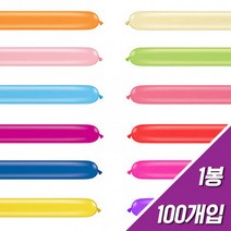 국산고급풍선 260N 150cm 요술풍선 100개입 스탠다드 파스텔혼합, 색상_PAS혼합