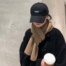 ZDD 남녀공용 무지 골지 니트 머플러 목도리 소프트터치 베이직 겨울 커플 코디 7컬러
