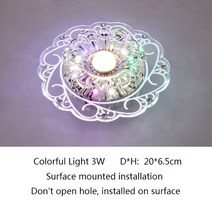 LED Crystal Ceiling Lights Modern Lamp Plafonnier Living Room 3W Acryl Lampada Led Luminaria De Teto, 07 Colorful Surface