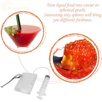 주방용품96 홀 주방 분자 요리 캐비어 메이커 튜브 스푼 빌더 디스펜서 필터 도구 Gastronomy 키, 한개옵션0