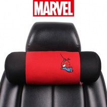마블 차량용 히어로 원형 목쿠션, 블루(아이언맨)