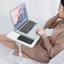 접이식 테이블 높은 아기 그림 밥상 침대상 침대용 식탁 접는상 환자용 식탁 먹방책상, 블랙