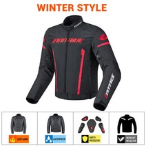 방수 남자 Chaqueta 오토바이 바이크 자켓 빅 사이즈 복 바람막이 열선 슈트 클래식, XL, 협력사, MC1011RD 재킷