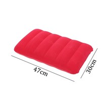 오토캠핑장 자동릴선 릴선자동 오토릴선 러그박스 47x30cm 팽창 베개 휴대용 초경량 캠핑 수면 야외 캠핑 다기능 해변 자동차 비행기 머리 나머지 큰, 큰 빨간