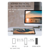 서브 모니터 사무실 보조화면 게이밍 미니모니터 터치스크린 세로모니터, 8.8인치 터치불가