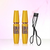 메이블린뉴욕 오늘출발 메이블린 콜로썰 마스카라 1개 +1개 + 부분뷰러 세트 100%정품 163228, 빅샷, 빅샷