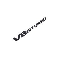 벤츠 BENZ 엠블럼 레터링 2017년형 바이터보 V8 V12 4MATIC, V8 BITURBO(블랙)
