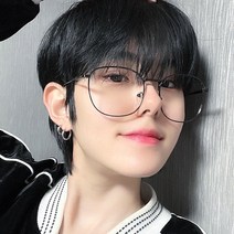 빅 오버사이즈 큰머리 대두 남자 남성 사각 스퀘어 복고 레트로 큰 메탈 안경테