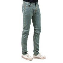 데일리 워싱 스판 데님팬츠 그린블루 청바지_AJ2093 남성진 청바지 스판청바지 남자청바지 빅사이즈청바지 남성청바지 워싱청바지 와이드팬츠 발목청바지 일자청바지 컷팅청바지 디스퀘어드