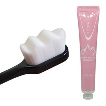 [10+1(하나 더)+1(또 하나 더)] 무자극 초미세 파도 칫솔 & 히말라야 솔트 치약, 칫솔 10개(화이트/파도형), 칫솔 1개(컬러/칫솔모 랜덤), 칫솔 1개(컬러/칫솔모 랜덤)