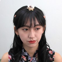 핑크캔디 설날 명절 배씨댕기 한복헤어밴드 목련_배씨댕기