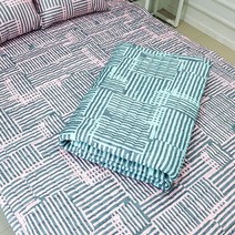 복스마켓 +[복스마켓]+_ 린넨패드 방수커버 퀼팅스프레드 다용도패드 화이바패드 침구패드, 민트