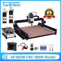 트리머 라우터 목재라우터 무선라우터 전기라우터 4540 3 축 CNC 우드 라우터 500W 커터 레이저 조각기 PCB 밀링 절단 금속 아크릴 DIY 드릴링 타각기, 3.20w laser - Normal