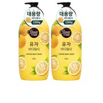 샤워메이트 유자 바디워시, 800g, 2개