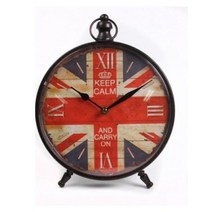 아트박스/디자인에버 빈티지 런던 탁상겸 벽시계, Unionjack