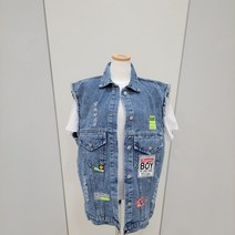 나인스텝 패치청조끼 N23DM3205