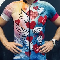 스피닝 자전거 가정용 헬스 사이클 스피닝 프로 팀 사이클링 저지 세트 남성 여름 자전거 의류 MTB 도로 셔, 04 4_09 4XL