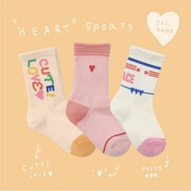 요이삭스 하트 스포츠 세트 22 봄 여룸 유아 어린이 주니어 초등학생 양말 스윗아이