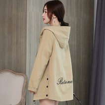 여성 봄 가을 후드 집업 간절기 아우터 야상 트렌치 집업 자켓 점퍼
