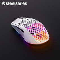 스틸시리즈 Aerox 3 Wireless (2022) Snow 초경량 무선 게이밍 마우스 62608, Aerox 3 Wireless Snow 62608