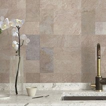 돌무늬 접착식데코타일 아이보리(15x39) 셀프타일시공