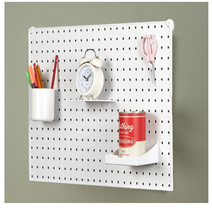 아비앙 벽걸이 부착식 꼬자바 무타공 타공판(접착시트후크+핀후크)7종세트 / 액세서리, [9]와이어바스켓1개