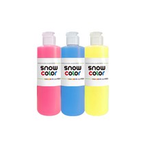 스노우물감 250ml 3색세트 스노우키즈 유아 아기 놀이 핑거 형광 페인팅 블랙라이트 촉감놀이 미술놀이 형광놀이 물감놀이, 스노우, 250, (핑,블,옐), A